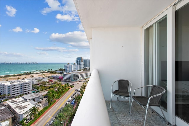 6770 Indian Creek Dr Unit Tsa1, Miami Beach, FL 33141 - balcony featuring a water view and a city view