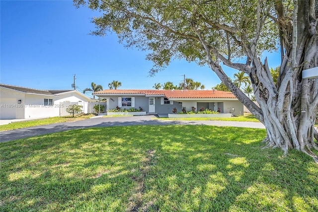 1950 NE 55th Ct, Fort Lauderdale, FL 33308 - view of front of house with a tiled roof and stucco siding