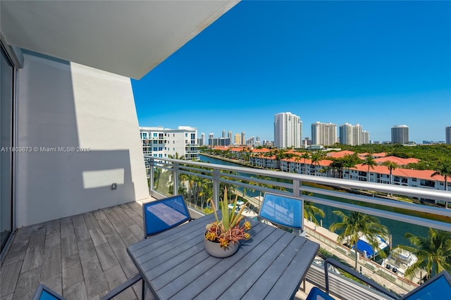 2950 NE 188th St Unit 540, Aventura, FL 33180 - balcony with a water view and a view of city