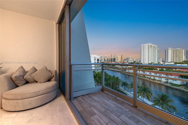 2950 NE 188th St Unit 540, Aventura, FL 33180 - balcony with a water view and a skyline view