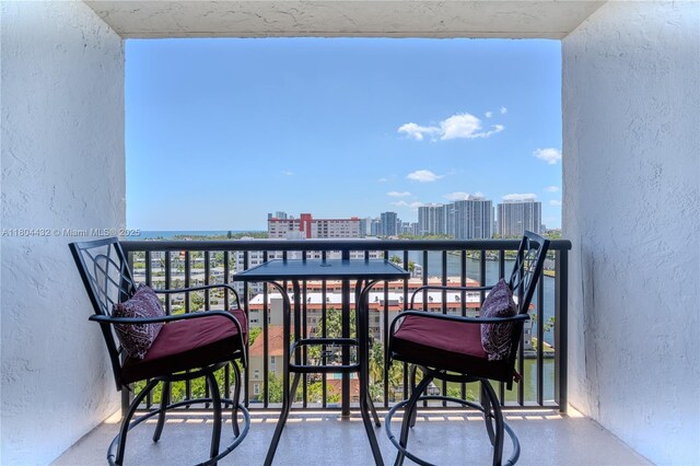 2017 S Ocean Dr Unit 1404, Hallandale Beach, FL 33009 - balcony with a view of city