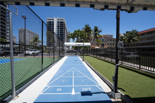 2017 S Ocean Dr Unit 1404, Hallandale Beach, FL 33009 - view of property's community featuring shuffleboard