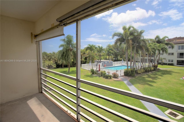 4200 Crystal Lake Dr Unit 204, Deerfield Beach, FL 33064 - balcony with view of pool area