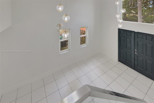 view of tiled entryway