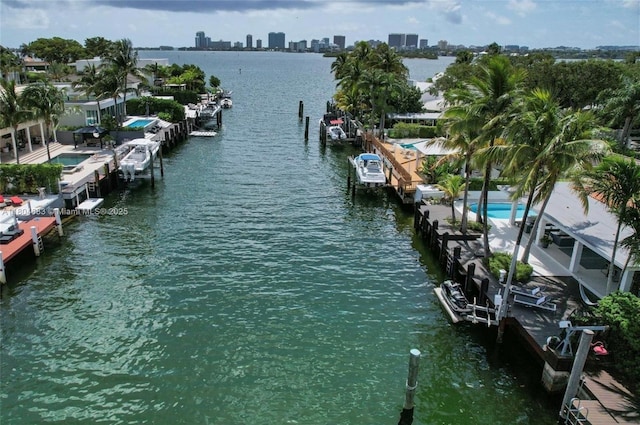 2341 Keystone, North Miami, FL 33181 - dock area with a water view
