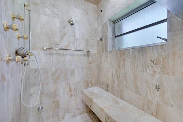 6400 Caballero Blvd, Coral Gables, FL 33146 - bathroom featuring a tile shower