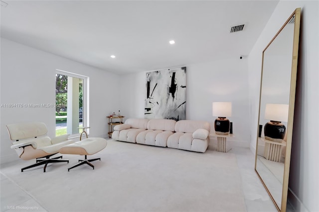 7843 SW 166th St, Palmetto Bay, FL 33157 - living room featuring carpet floors and recessed lighting