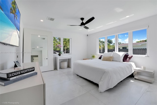 7843 SW 166th St, Palmetto Bay, FL 33157 - bedroom with multiple windows and a ceiling fan