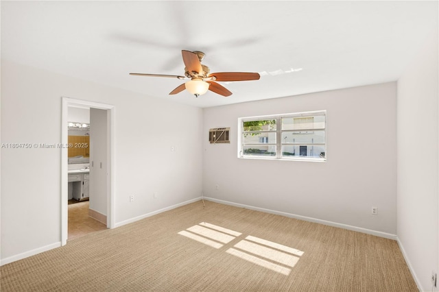 1242 Sevilla Ave, Coral Gables, FL 33134 - carpeted empty room featuring ceiling fan and baseboards