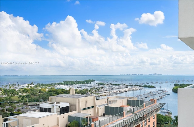 2889 Mcfarlane Rd Unit 1403, Miami, FL 33133 - water view featuring a marina