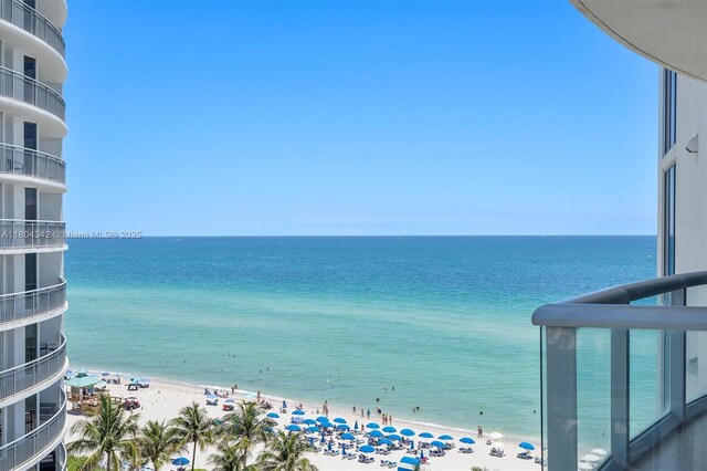 17315 Collins Ave Unit 1008, Sunny Isles Beach, FL 33160 - water view featuring nearby beach