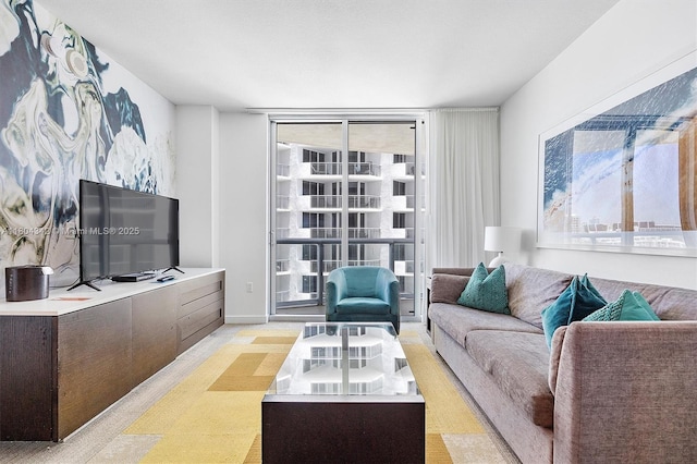 17315 Collins Ave Unit 1008, Sunny Isles Beach, FL 33160 - living area featuring a wall of windows