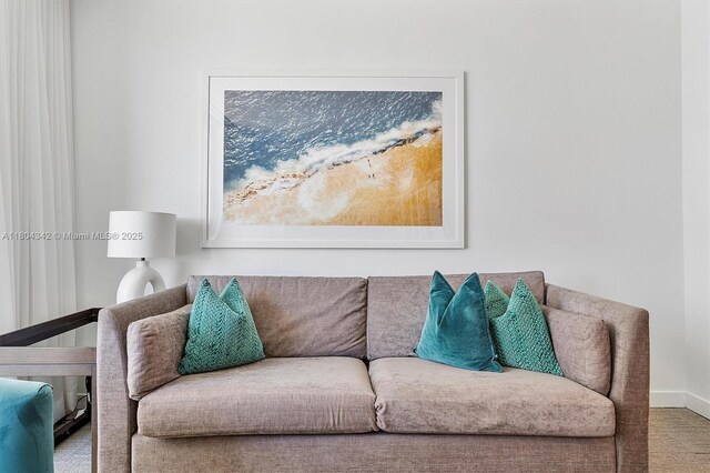 17315 Collins Ave Unit 1008, Sunny Isles Beach, FL 33160 - carpeted living area with baseboards