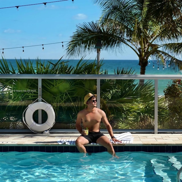 17315 Collins Ave Unit 1008, Sunny Isles Beach, FL 33160 - outdoor pool featuring a water view