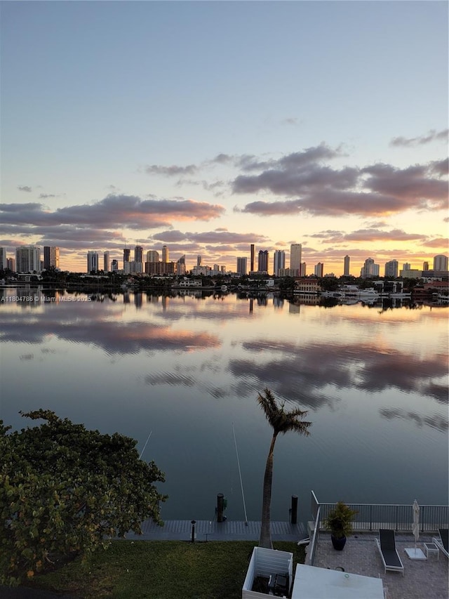 16565 NE 26th Ave Unit 2B, North Miami Beach, FL 33160 - water view featuring a skyline view