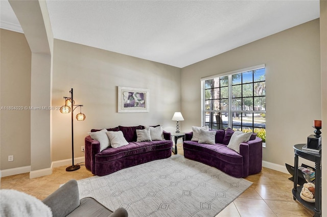4470 E Seneca Ave, Weston, FL 33332 - living area featuring light tile patterned flooring and baseboards