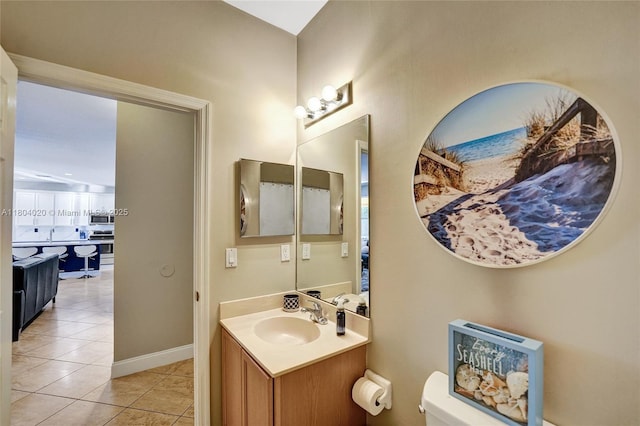 4470 E Seneca Ave, Weston, FL 33332 - bathroom with vanity and tile patterned flooring