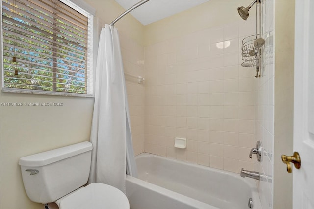 4470 E Seneca Ave, Weston, FL 33332 - bathroom with shower / bath combo with shower curtain and toilet