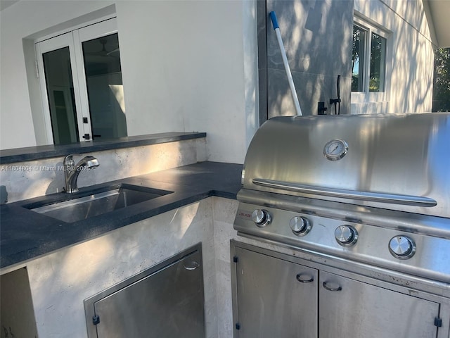 13000 SW 69th Ct, Pinecrest, FL 33156 - view of patio / terrace with a sink and area for grilling