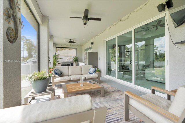 1020 Rush Ave, Lehigh Acres, FL 33972 - view of sunroom