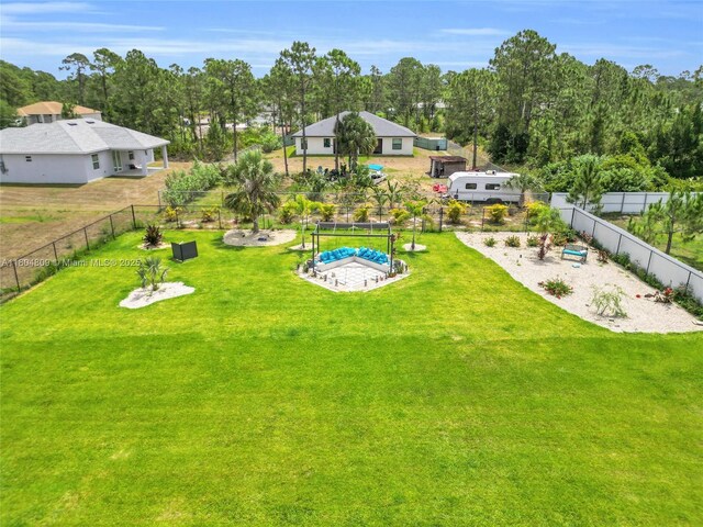 1020 Rush Ave, Lehigh Acres, FL 33972 - view of yard with view of scattered trees