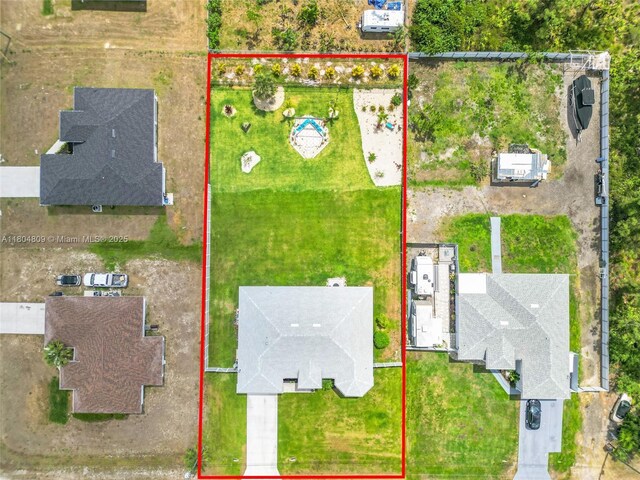 1020 Rush Ave, Lehigh Acres, FL 33972 - view of property location with property boundaries highlighted
