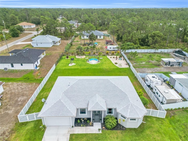 1020 Rush Ave, Lehigh Acres, FL 33972 - drone / aerial view of a forest