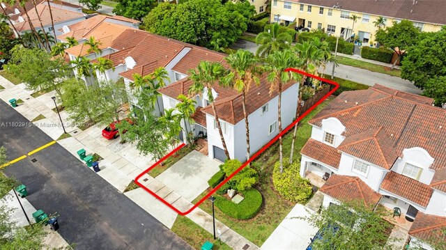 922 SW 148th Pl, Miami, FL 33194 - aerial perspective of suburban area with property boundaries highlighted
