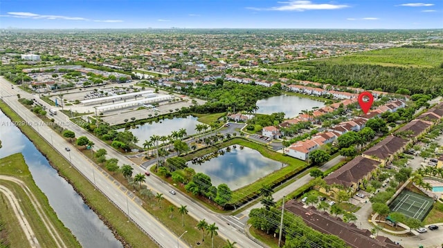 922 SW 148th Pl, Miami, FL 33194 - aerial overview of property's location featuring a nearby body of water
