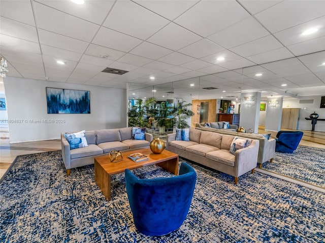 3800 Hillcrest Dr Unit 907, Hollywood, FL 33021 - living area with wood finished floors and recessed lighting