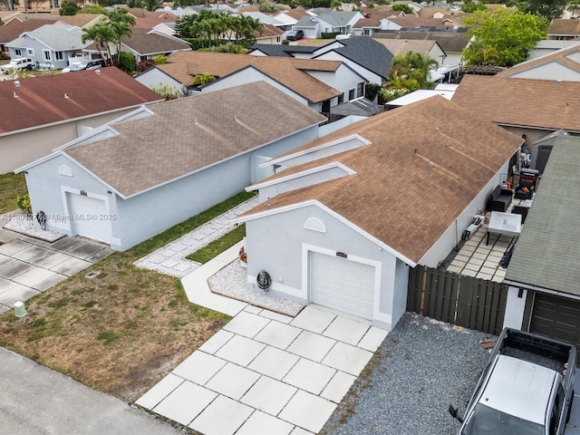 aerial perspective of suburban area