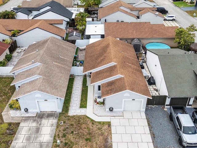 aerial perspective of suburban area
