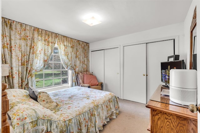21800 SW 152nd Ave, Miami, FL 33170 - bedroom featuring light carpet and two closets