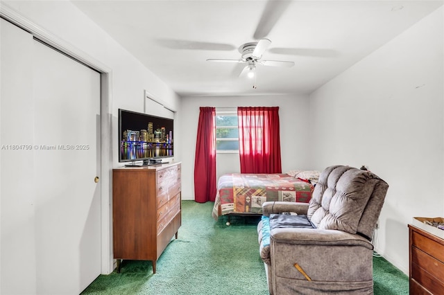 21800 SW 152nd Ave, Miami, FL 33170 - bedroom featuring carpet floors and ceiling fan