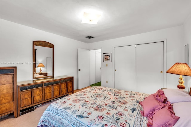 21800 SW 152nd Ave, Miami, FL 33170 - bedroom with light carpet and a closet