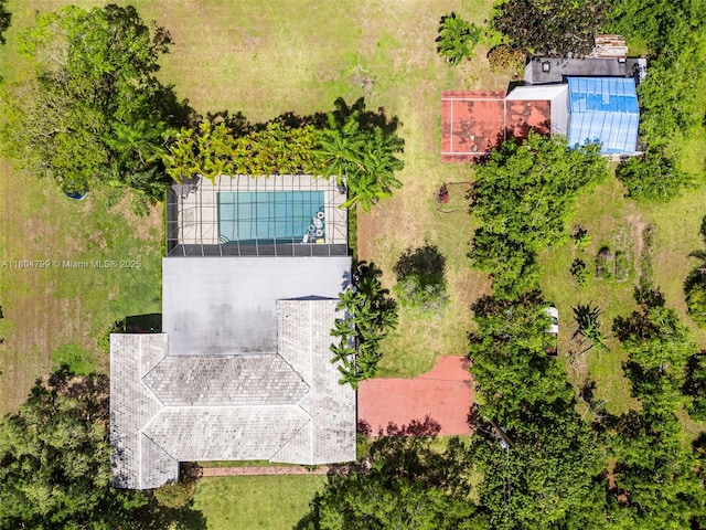 21800 SW 152nd Ave, Miami, FL 33170 - bird's eye view of a pool area