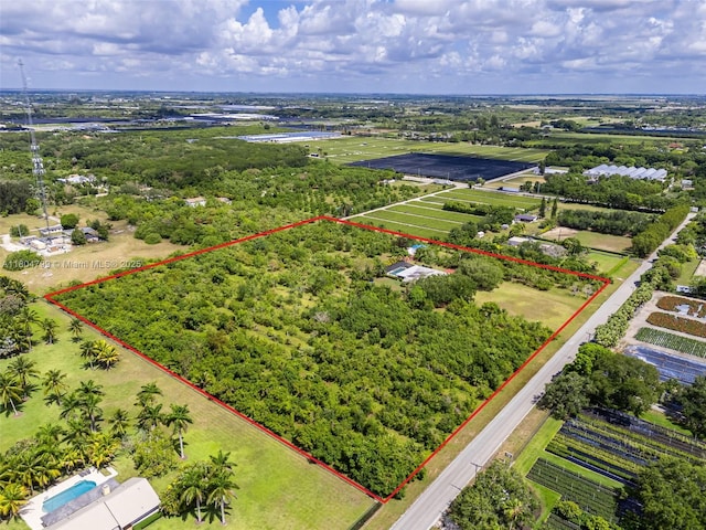 21800 SW 152nd Ave, Miami, FL 33170 - aerial view of property and surrounding area featuring property parcel outlined