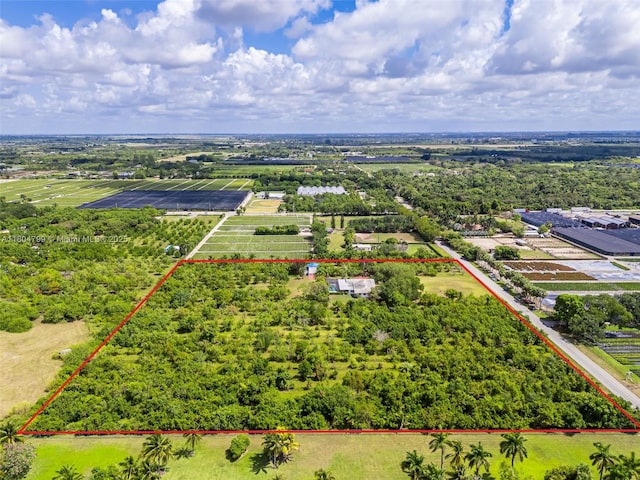 21800 SW 152nd Ave, Miami, FL 33170 - overview of rural landscape featuring property parcel outlined