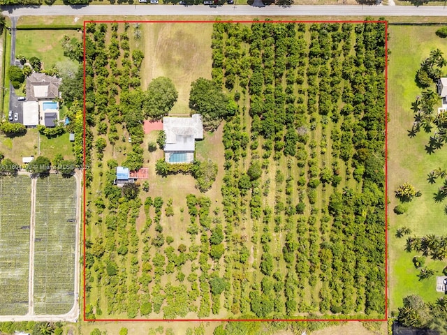 21800 SW 152nd Ave, Miami, FL 33170 - aerial overview of property's location with property boundaries highlighted