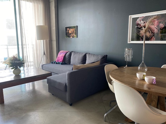 2001 Biscayne Blvd Unit 2306, Miami, FL 33137 - living room with light tile patterned floors
