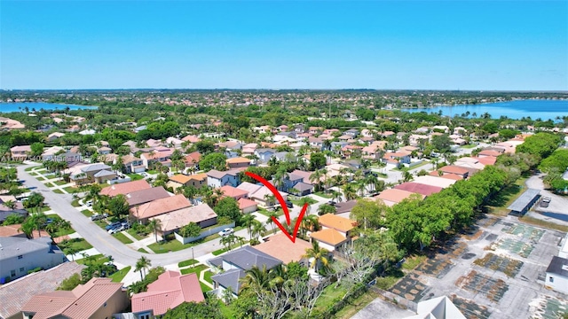 18225 NW 21st St, Pembroke Pines, FL 33029 - aerial overview of property's location with nearby suburban area and a nearby body of water