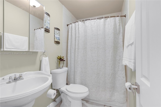 19251 SW 118th Ct, Miami, FL 33177 - full bathroom with a shower with curtain and tile patterned floors
