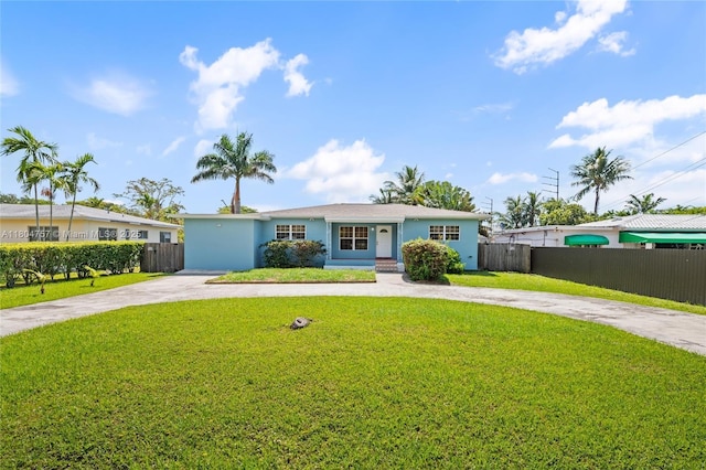 13521 S Biscayne River Rd, Miami, FL 33161 - single story home with curved driveway and stucco siding