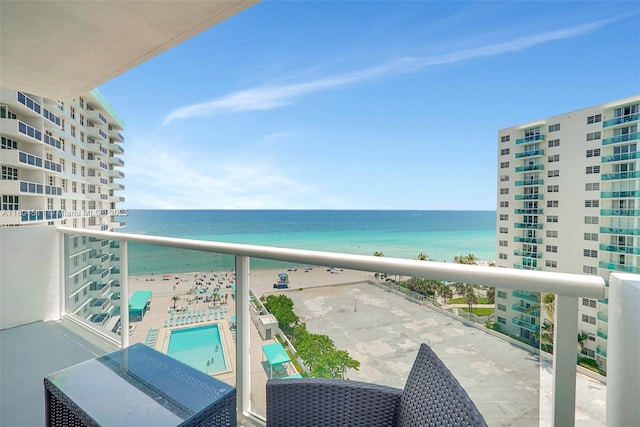 3725 S Ocean Dr Unit 1014, Hollywood, FL 33019 - balcony with view of water and beach
