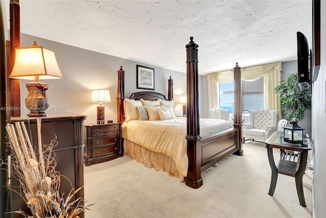 3725 S Ocean Dr Unit 1014, Hollywood, FL 33019 - bedroom featuring light colored carpet and a textured ceiling