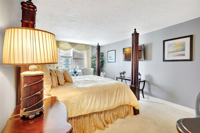 3725 S Ocean Dr Unit 1014, Hollywood, FL 33019 - carpeted bedroom featuring baseboards and a textured ceiling