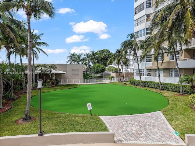 1980 S Ocean Dr Unit 9K, Hallandale Beach, FL 33009 - view of home's community with a putting green