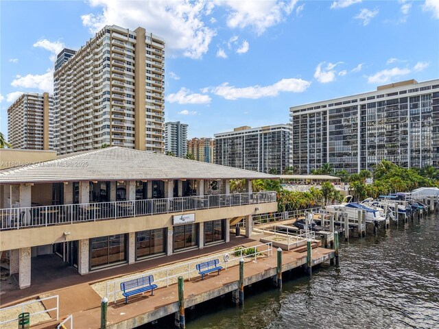 1980 S Ocean Dr Unit 9K, Hallandale Beach, FL 33009 - view of building exterior with a water view