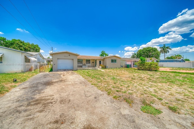 7717 Coral Blvd, Miramar, FL 33023 - single story home with an attached garage, stucco siding, and asphalt driveway