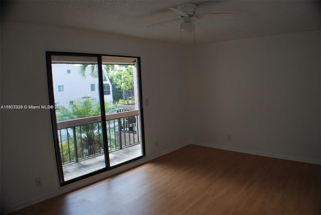 611 N University Dr Unit 3, Plantation, FL 33324 - unfurnished room featuring wood finished floors, ceiling fan, and baseboards